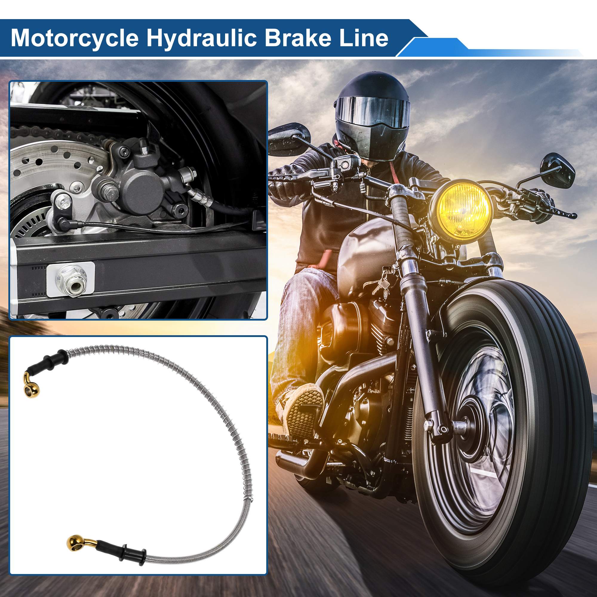 UXCELL 60cm Motorcycle Brake C – обзор и цена Braided Line