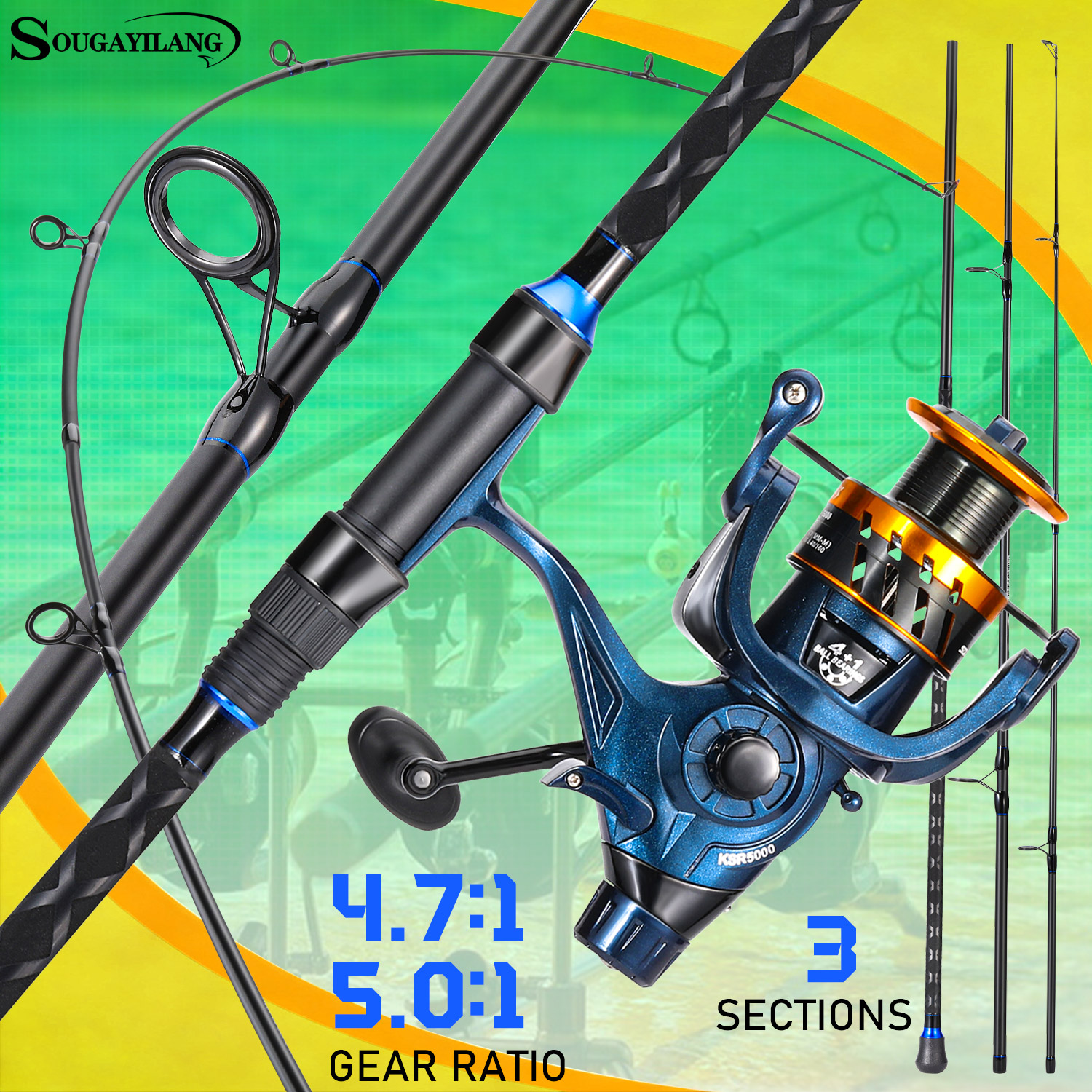 Sougayilang 3 Sections Surf Fi – обзор и цена Fishing Line Spooler