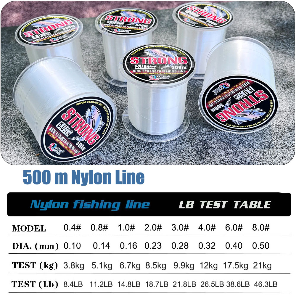 Limnoid 500m Nylon Fishing Lin – обзор и цена Fluorocarbon Line