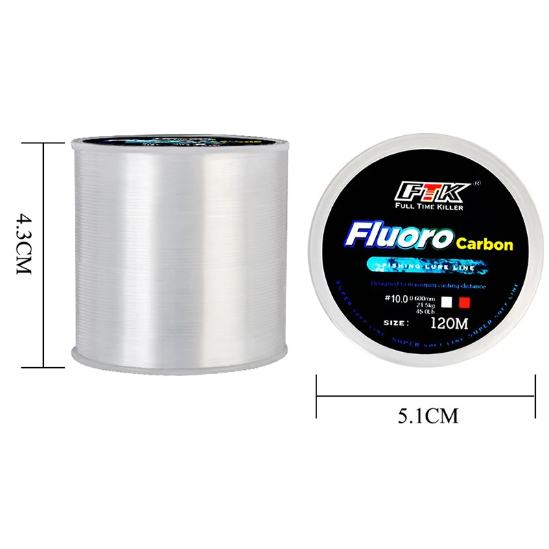 120M Fishing Line 0.14mm-0.6mm – обзор и цена Fluorocarbon Line