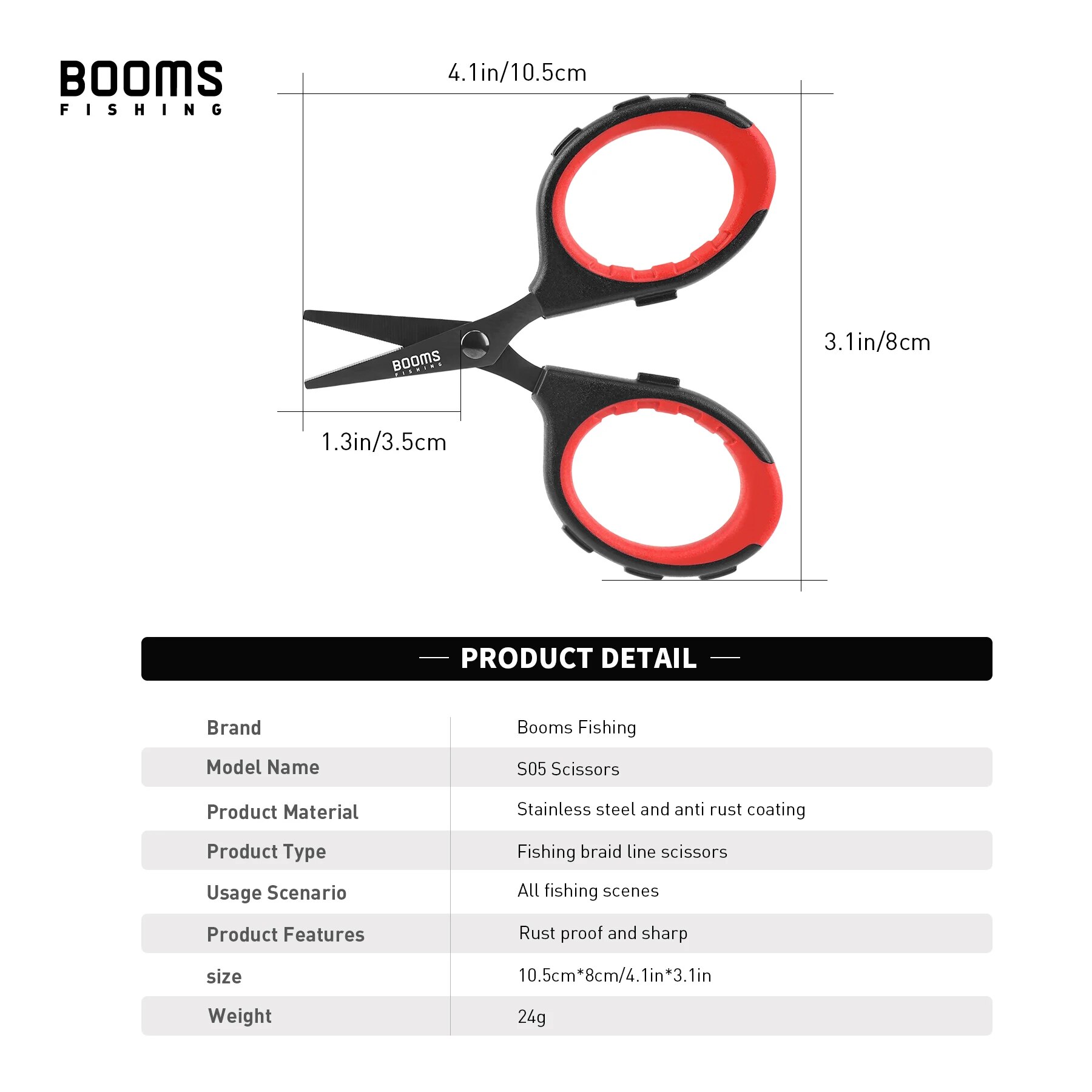 Booms Fishing S05 Braid Wire S – обзор и цена Fishing Line Cutter