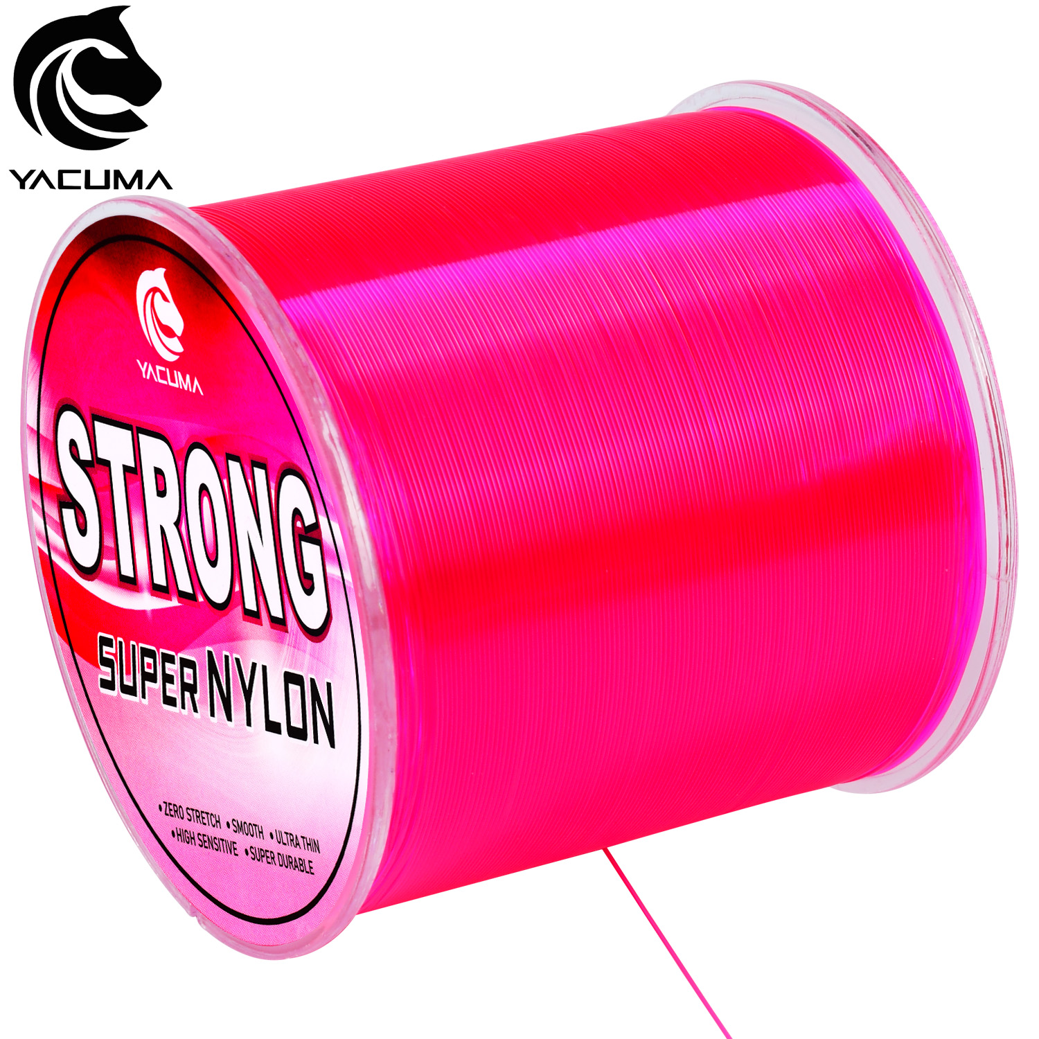 YACUMA 500M-546YDS Strong Pink – обзор и цена Fluorocarbon Line