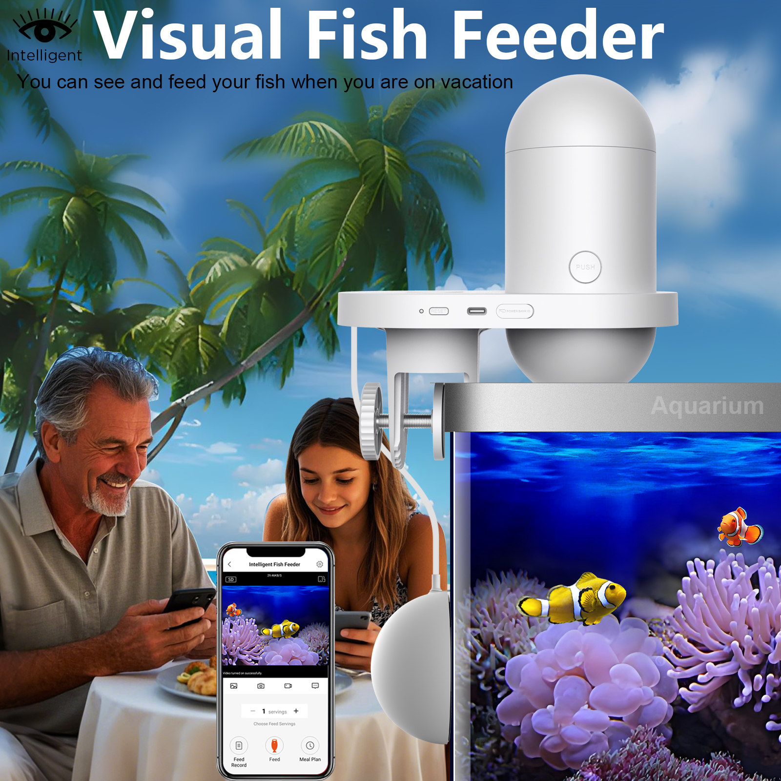 Automatic Fish Feeder With Cam – обзор и цена Fishing Line Dispenser