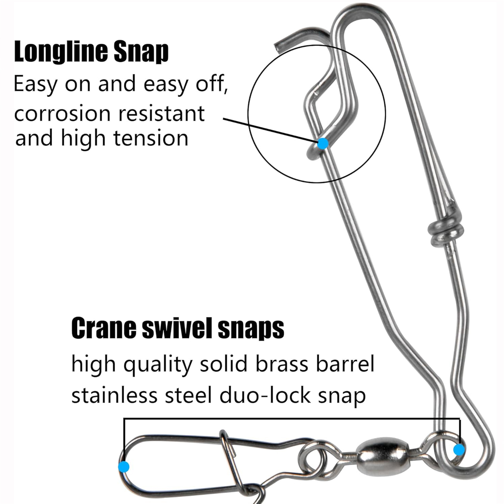 5Pcs Decoy Long Line Clips Lon – обзор и цена Saltwater Line